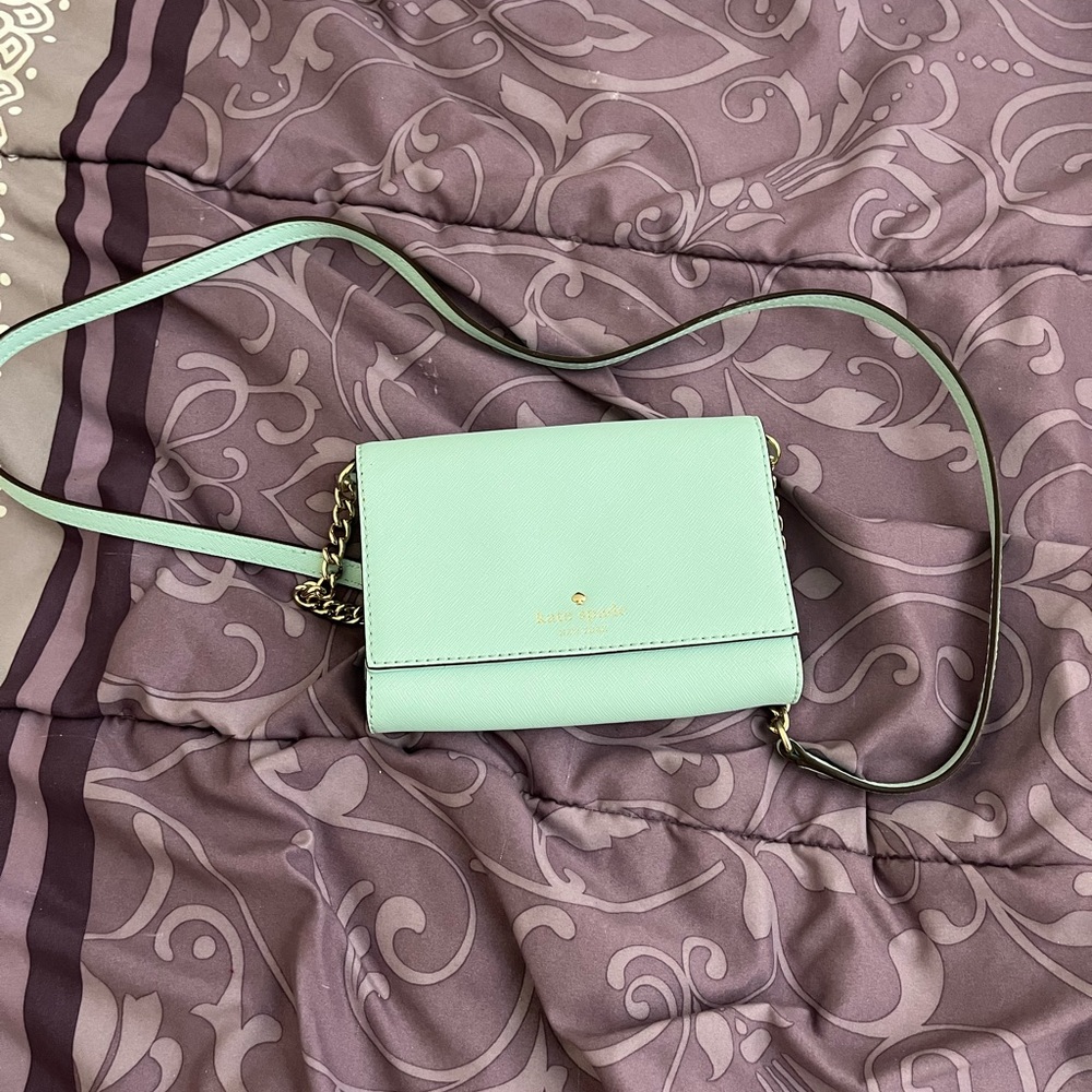 Kate Spade Shirley Chain Wallet Blue